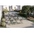 Set da giardino tavolo e 2 sedie pieghevoli colore antracite Koopman Bistrot