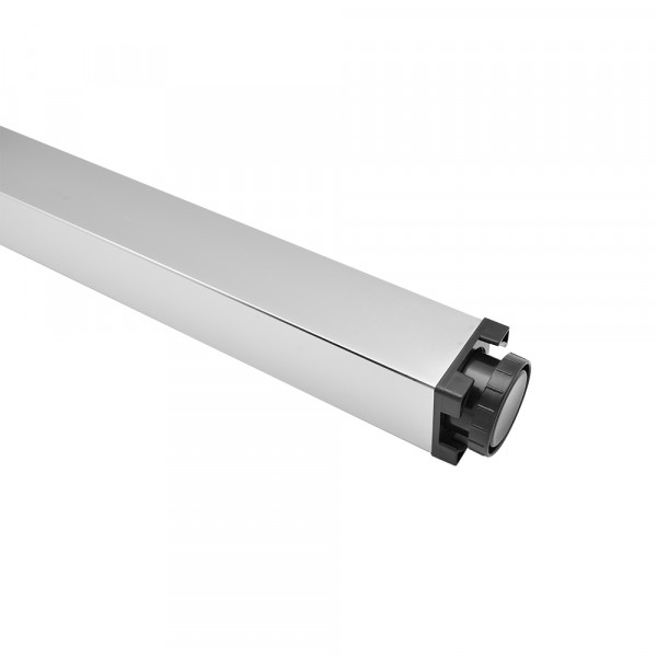 Gambe per tavolo quadre 50x50 cm altezza 71 cm cromato lucido con piastra