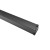 Gambe per tavolo quadre 50x50 mm altezza 71 cm nero opaco con piastra