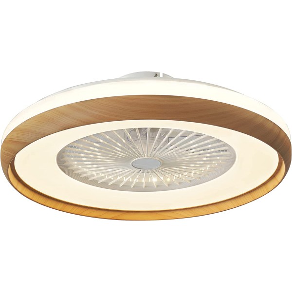 Plafoniera led con ventilatore 25w luce regolabile fino a 6000k telecomando incluso