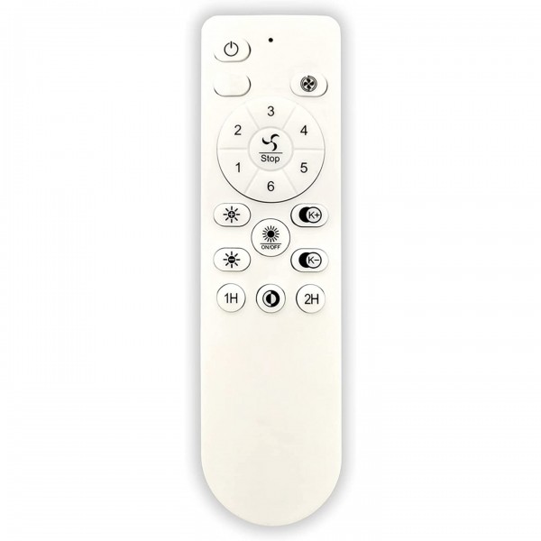 Plafoniera led con ventilatore 25w luce regolabile fino a 6000k telecomando incluso