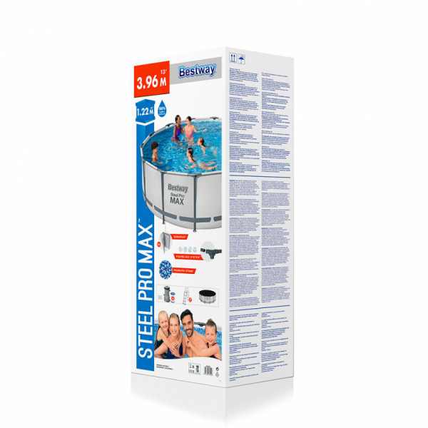 Piscina fuori terra rotonda Bestway 5618W Steel pro max 392x122 cm 