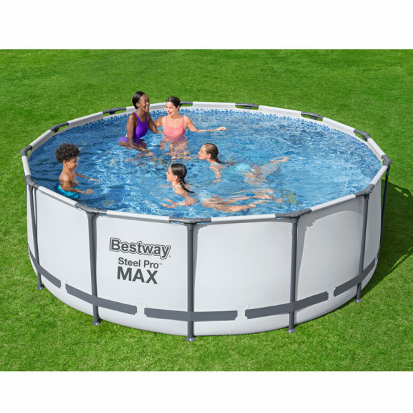 Piscina fuori terra rotonda Bestway 5618W Steel pro max 392x122 cm 