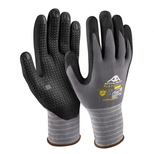 Guanti da lavoro Active Gear Spandex F3138 neri taglia 8-M