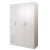 Armadio 3 ante con cassetti bianco 120x46x184cm Composad