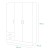 Armadio 3 ante con cassetti bianco 120x46x184cm Composad