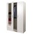 Armadio 3 ante con cassetti bianco 120x46x184cm Composad