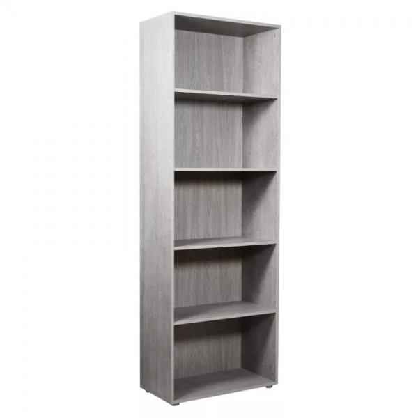 Libreria 5 ripiani &quot;FLOW&quot; cemento 70x35x190cm Composad