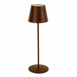Lampada led da tavolo a batteria 3,6W corten...