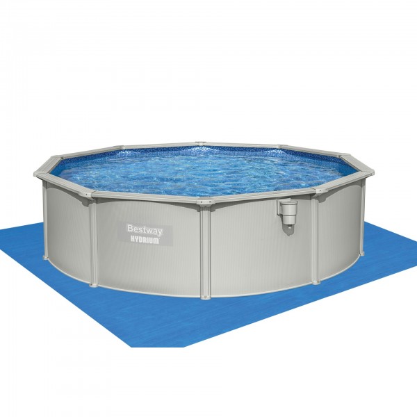 Piscina fuori terra Bestway Hydrium 56384 tonda 460x120 cm grigio