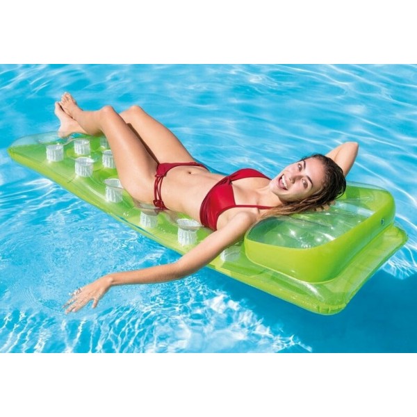 Materassino gonfiabile con cuscino Intex 58890 colori assortiti 188x71 cm