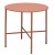Set da giardino metallo 2 sedie e un tavolino terracotta