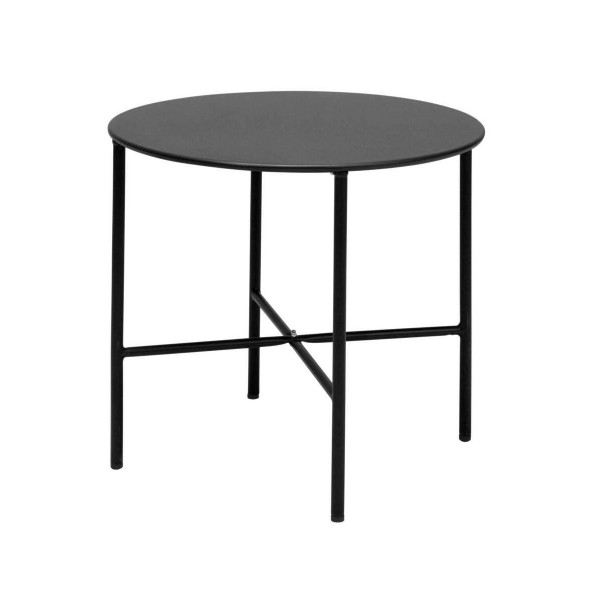 Set da giardino metallo 2 sedie e un tavolino nero