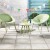 Set da giardino due poltrone e un tavolino Marbella colore verde chiaro Kaemingk