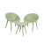 Set da giardino due poltrone e un tavolino Marbella colore verde chiaro Kaemingk