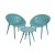Set da giardino due poltrone e un tavolino Marbella colore blu Kaemingk