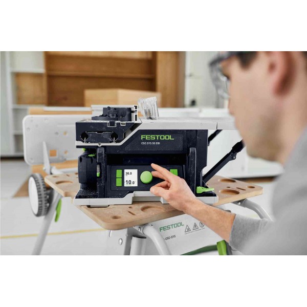 Sega circolare da banco a batteria CSC SYS 50 EBI-Basic