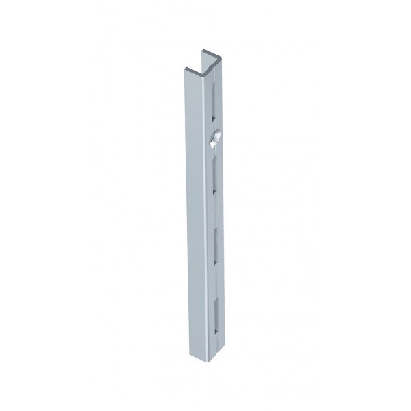 Cremagliera rettangol. 2000 mm fin. bianco (2 pz)
