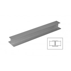 Giunzione zoccolo h.150 alluminio anodizzato lucido