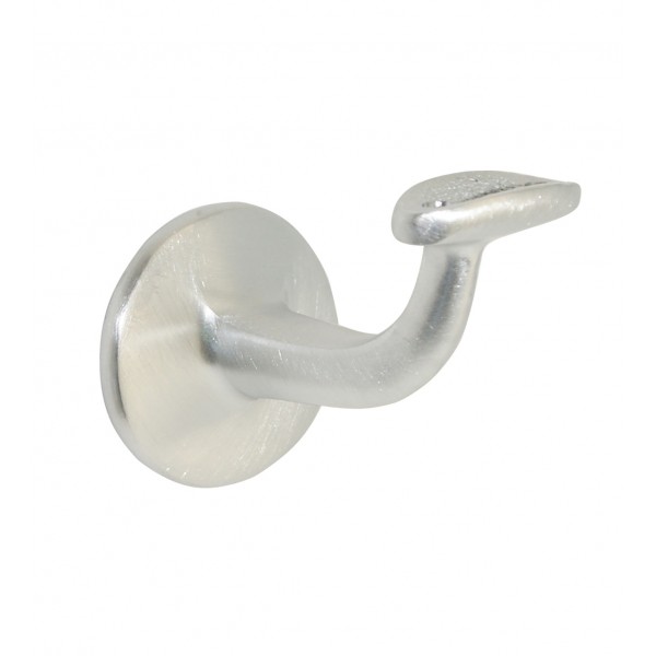 Supporto corrimano tondo cromato satinato