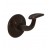 Supporto corrimano tondo ottone fume graffiato