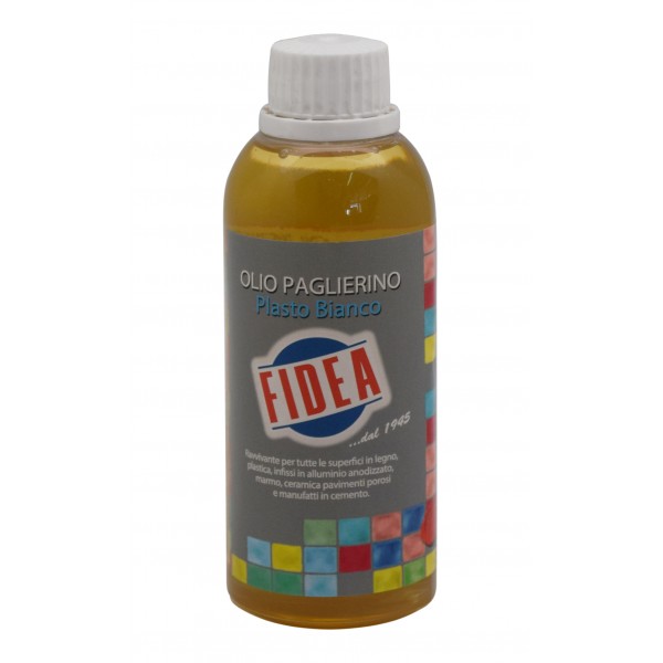 Olio paglierino plasto bianco lt.0,250