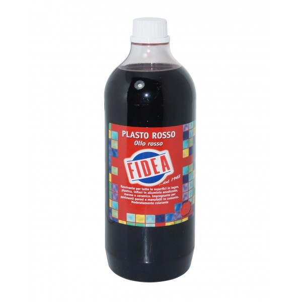 Olio paglierino plasto rosso lt.1
