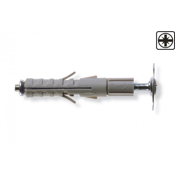 Sb 9 l 4 tassello d. 9 x 52 mm c/vite tgs combi