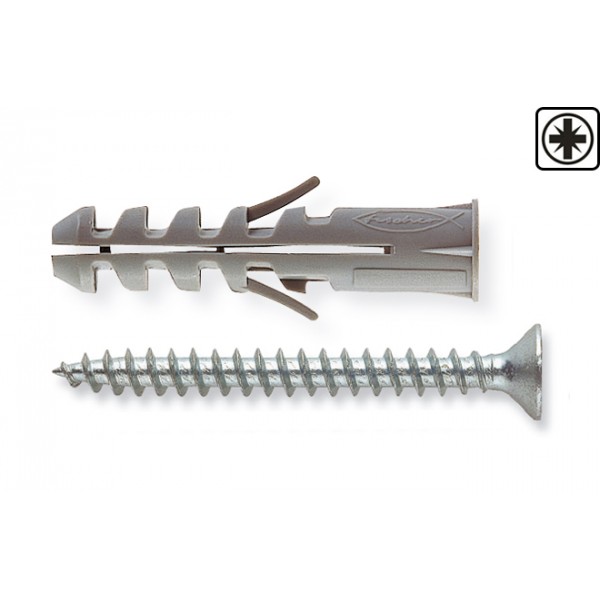 Sc-v tassello c/bordo d 6 x 30 c/vite tsp (100 pz)