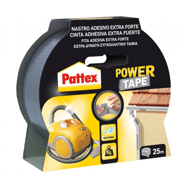 Pattex power tape grigio 25m