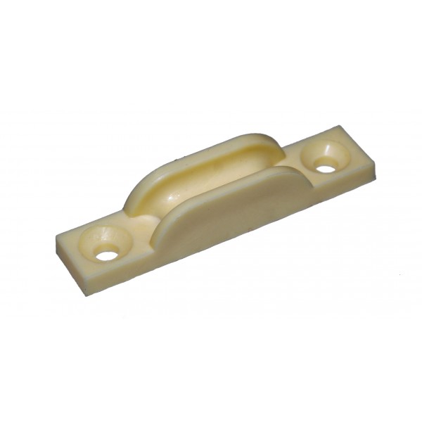 Pattino plastica per scorrevoli avorio