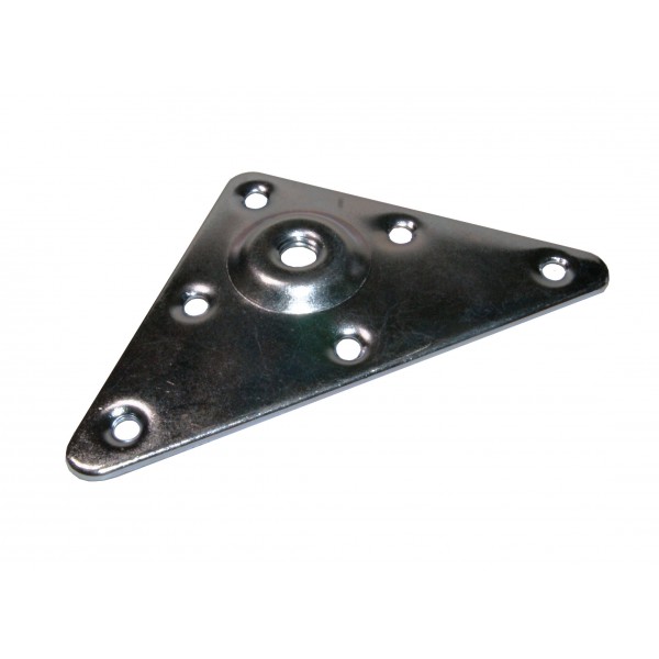 Piastra di fissaggio con filetto m10 fer.zincato
