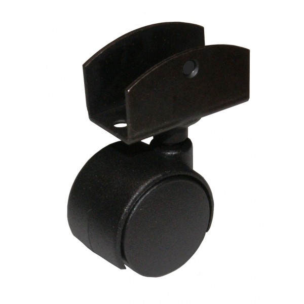 Ruota nera 30 piastra &quot;u&quot;mm18