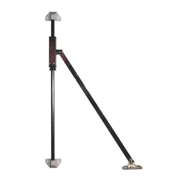 Asta snodata a frenata regolabile 20 cm bianco