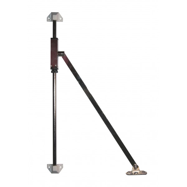 Asta snodata a frenata regolabile 25 cm bianco