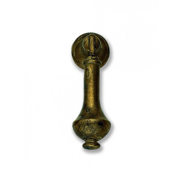 Pomolo pendente 18x51 mm ottone antico