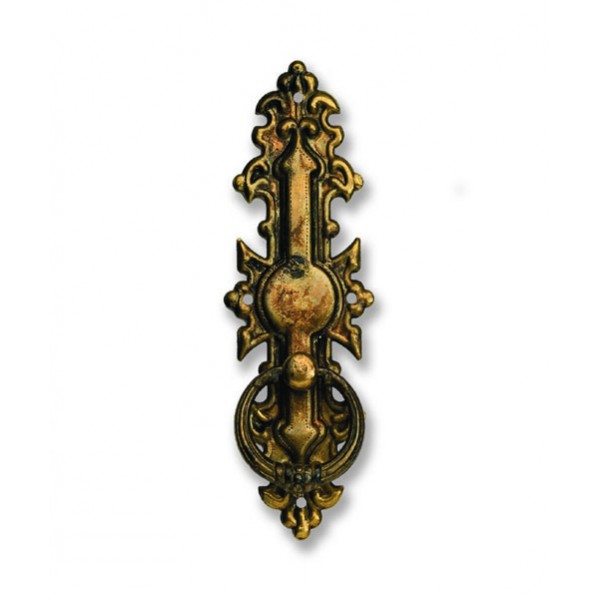 Maniglia pendente anello 38x114 mm ottone antico