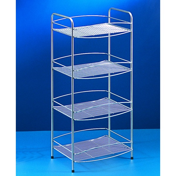 Scaffaletto 4 piani cm 37x26x79 polytherm onda