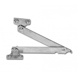 Asta snodata pesante c/fermo 25 cm dx acc. nichel