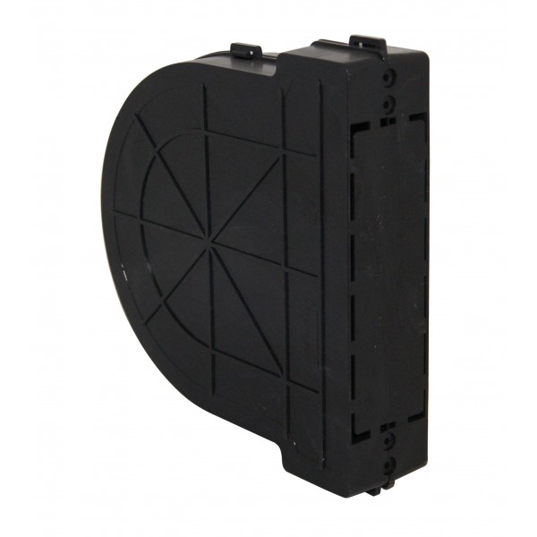 Cassetta interasse 165mmx5m plastica nero