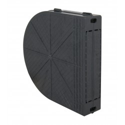 Cassetta interasse 185mmx8m plastica nero