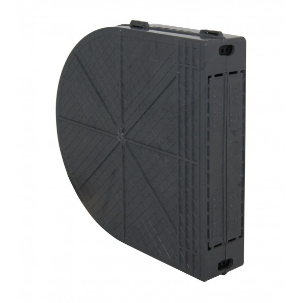Cassetta interasse 185mmx8m plastica nero
