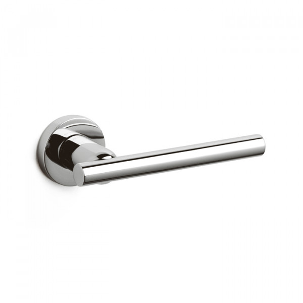 Maniglia olivari stilo m190 con rosetta e bocchetta tonde diametro 47 mm cromato per porte da interni