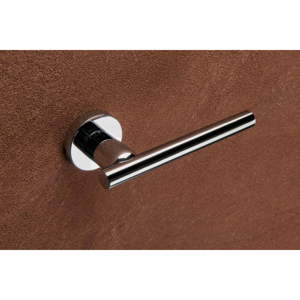 Maniglia olivari stilo m190 con rosetta e bocchetta tonde diametro 47 mm cromato per porte da interni