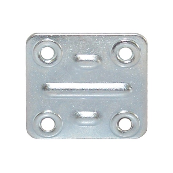 Piastra diritta 40x40x1 mm zincato