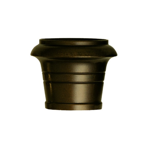 Puntale tondo gambe d. 30 h. 32 mm bronzo antico
