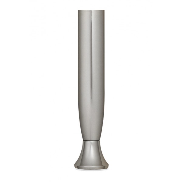Piede livell. tondo h. 100 d. 32 mm nickel satin.