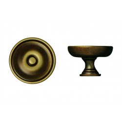 Pomolo fisso sing. d. 90 mm bronzo antico spazz.