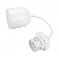 Punto luce da soffitto con 80 cm di cavo e portala