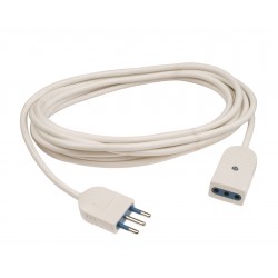 Prolunga lineare da 5m, cavo h05vv-f 3x0,75mm², sp